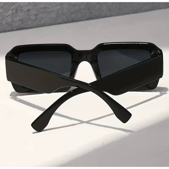 Y2K Rectangle Frame Fashion Sunglasses For Women Men Hiphop Anti Glare Glasses - Picture 4 of 5